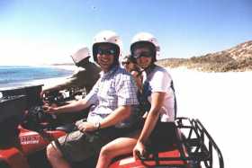 Quadbiking with Liz at Coral Bay, WA