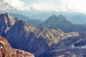 Looking south towards Austria from the Zugspitze