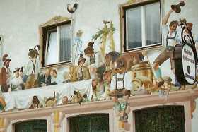 A typical mural in a Bavarian village