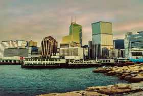 The famous Star Ferry is a great way to travel between Central and Kowloon