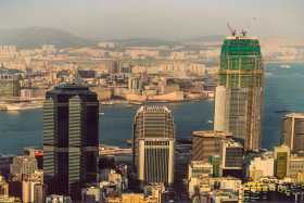 Hong Kong's highest building was under construction in 2002
