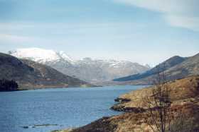 Beautiful Loch Cluanie in the Scottish Highlands