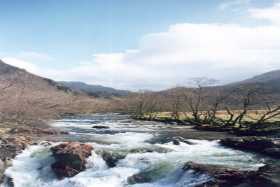 The Water of Nevis high up in the glen