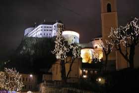 Kufstein's 13th century fortress dominates the city from its lofty clifftop perch