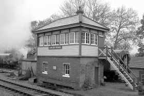 The splendid signal box at Horsted Keynes