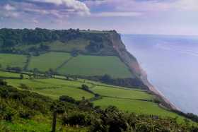 Looking east from Salcombe Hill towards Dunscombe Cliff