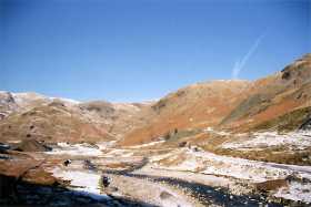 Swirl How and Wetherlam at the head of Coppermines Valley