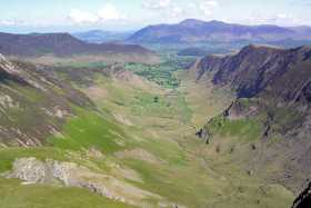 The stunning view of Newlands Valley from Dale Head