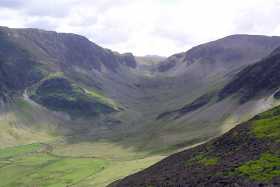 The Newlands Valley, with High Spy on the left and Dale Head on the right