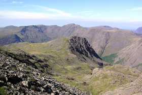Lingmell and Mosedale from Scafell Pike