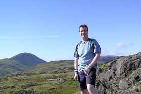 Grey Knotts summit with Great Gable in the distance