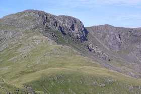 Cambridge Crag high up on Bow Fell