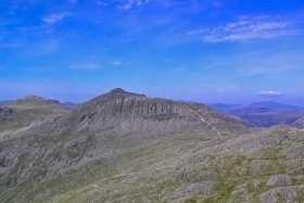 Bow Fell and Esk Pike from Crinkle Crags