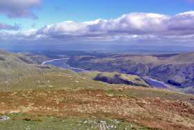 Haweswater Reservoir, with the Pennines in the background