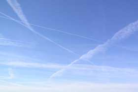 The winter sky over Wolstonbury