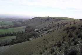 The view of Blackcap from Ditchling Beacon