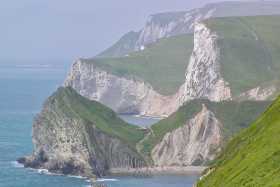 The Jurassic coastline on the Isle of Purbeck