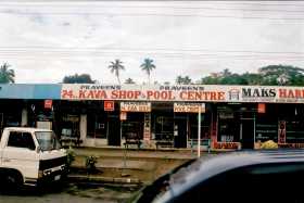 A grog (kava) shop on the Coral Coast, Vitu Levu