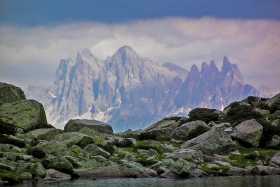The Marmolada, part of the Dolomites, in South Tirol