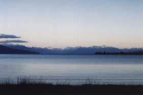 Lake Te Anau at dusk