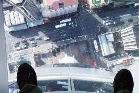 Don't look down - an interesting view from the Skytower
