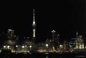 Auckland night skyline