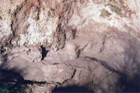 Smelly bubbling mud at the Craters of the Moon, Taupo