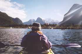 Sea-kayaking on Milford Sound