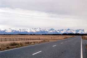 The road to Mt Cook in the heart of the Southern Alps