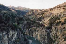 The journey through the Waimakariri River gorge is spectacular