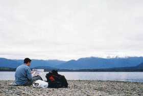 Lunchtime at Lake Brunner - peace and quiet amidst natural beauty
