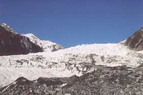 Franz Josef, the third largest glacier in New Zealand