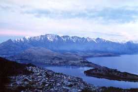 Dusk at the Remarkables, Queenstown