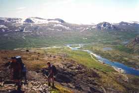 Gjendesheim is a long way down now...
