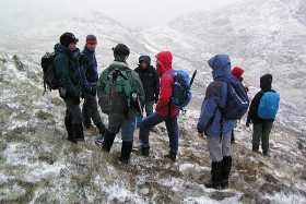 A brief break as the snow eases