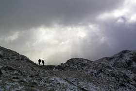 The sun bursts through as the weather improves